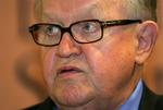 Martti Ahtisaari, Finlands fhv. præsident og FN's nuværende udsending for Kosova, forsøger nu at gøre en forskel i Irak. 