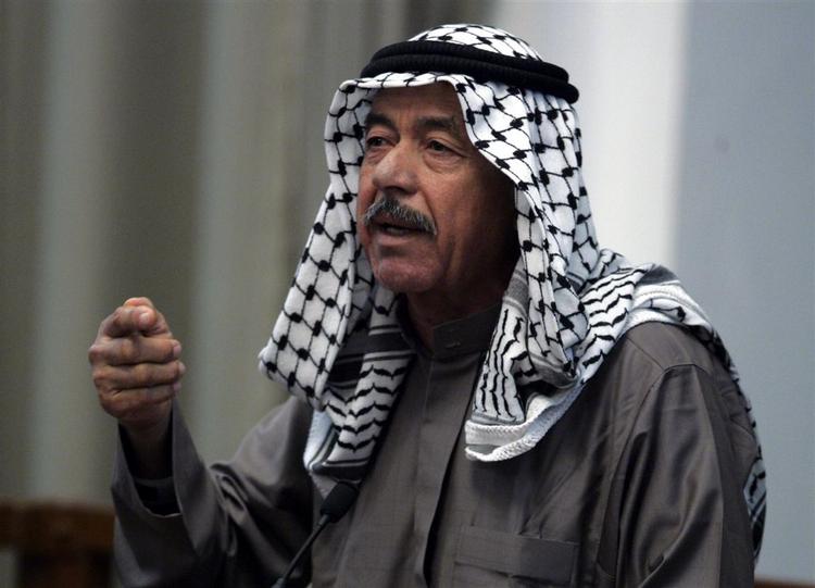 Saddam Husseins fætter, bedre kendt som Kemiske Ali, ses her i en tidligere retssag 