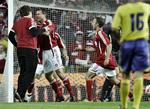 UEFA idømte Danmark som taber med 3-0 til Sverige og fik samtidig forbud mod at spille EM-kampe i Parken. 
