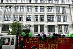Nørrebro ruster sig til dagens demonstration for Ungdomshuset (arkivfoto). 