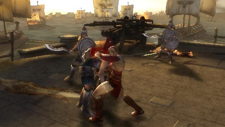 Actionbaskeren 'God of War' bliver lige så blodig og actionpakket på PSP som på PlayStation 2. En bedrift i sig selv. 