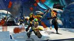 Ratchet &amp; Clank i noget, der ligner ren spil-selv-tegnefilm i  'Tools of Destruction'. 