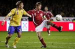 Jon Dahl Tomasson har scoret 46 gange på landsholdet. Kommer mål nummer 47 mon i aften mod Liechtenstein? 