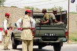 Pakistanske soldater ved militærbasen i Miran Shah, som er blevet angrebet af militante.  Basen ligger tæt ved grænsen til Afghanistan. 