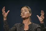 Margrethe Vestager talte for første gang som partileder på Det Radikales Venstres landsmøde. 