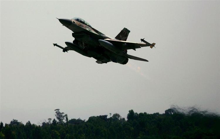 En israelsk F-16 jager. Arkivfoto. 