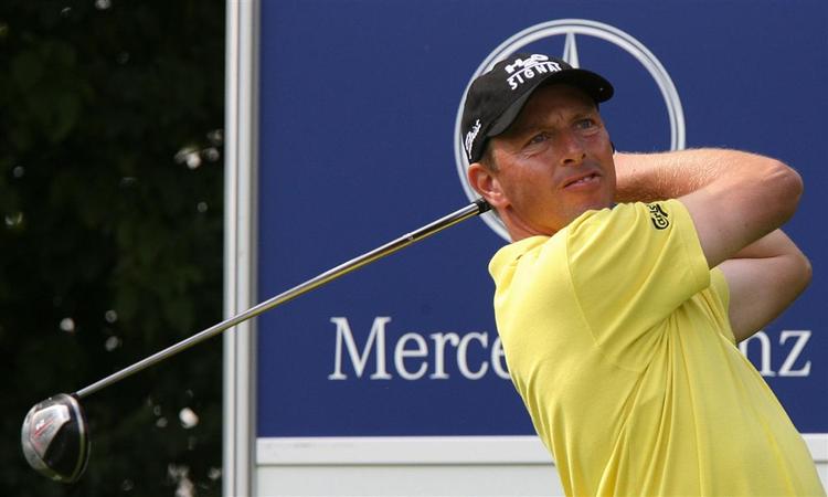 Søren Hansen under dagens sidste runde i Mercedes-Benz Championship. 