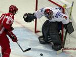 Kiril Starkov(14) under VM for Danmark. Nu har han også prøvet at spille med NHL-holdet Columbus Blue Jackets. 