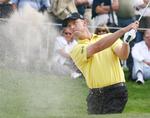 Søren Hansen mistede kontakten med toppen på fredagens tredje runde af PGA-turneringen i Skotland. 