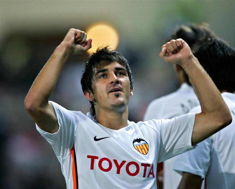 David Villa, der til daglig spiller for Valencia, må nøjes med at overvære kampen mod Danmark fra fjernsynet. 