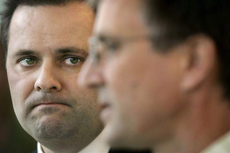 Borgmester Mads Lebech (t.v.) og KTO-formand Anders Bondo Christensen. 