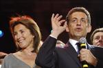Nicolas Sarkozy sammen med sin daværende hustru  Cecilia. 