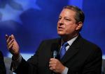 Al Gore under et af sine mange klimaforedrag. 