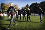 Morten Olsens udvandring fra et interview skabte stort postyr omkring landstræneren i forbindelse med mandagens træning i Vedbæk. 