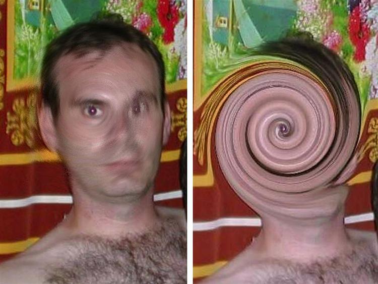 For at skjule sin identitet har canadieren forvrænget sit ansigt med et fotoprogram. Det er dog lykkedes det tyske kriminalpoliti at få udarbejdet et identificerbart foto. 