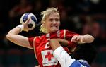 Anfører Rikke Skov gik forrest, da de danske håndboldkvinder slog Brasilien. Arkivfoto. 
