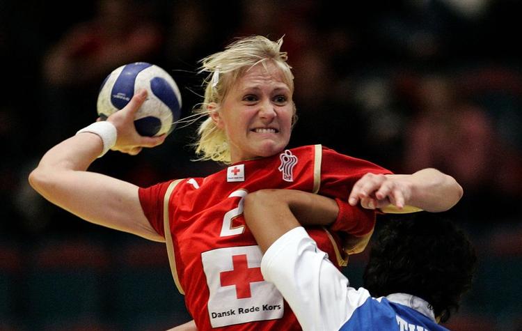 Anfører Rikke Skov gik forrest, da de danske håndboldkvinder slog Brasilien. Arkivfoto. 