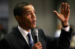 Præsidentkandidat for demokraterne Barack Obama. 