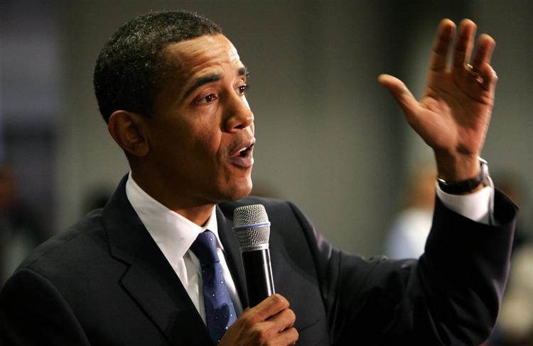 Præsidentkandidat for demokraterne Barack Obama. 