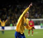 Morten "Duncan" Rasmussen har scoret til 1-0 for Brøndby i SAS Liga-kampen mellem Brøndby og AGF. 