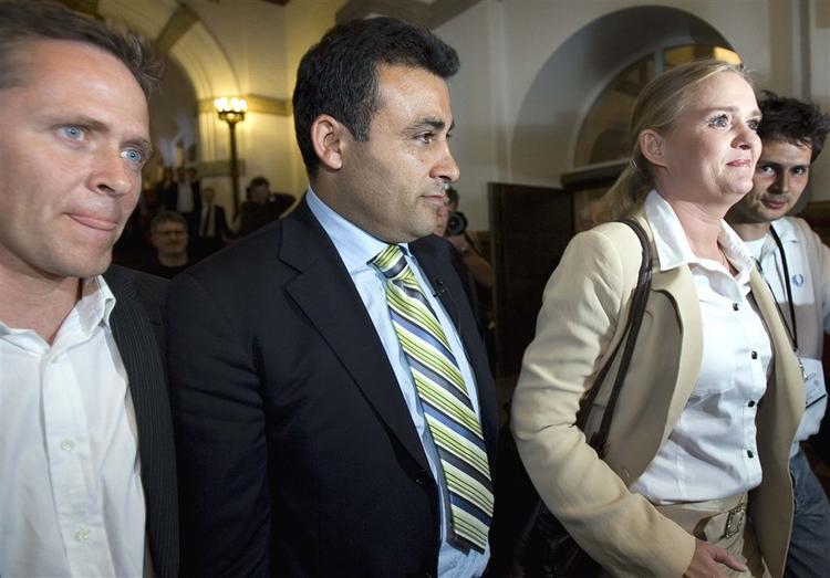 Ny Alliances Anders Samuelsen (tv.) tror, at partiet vil komme i Folketinget med de afgørerende mandater, der kan vælte VKO-flertallet. 