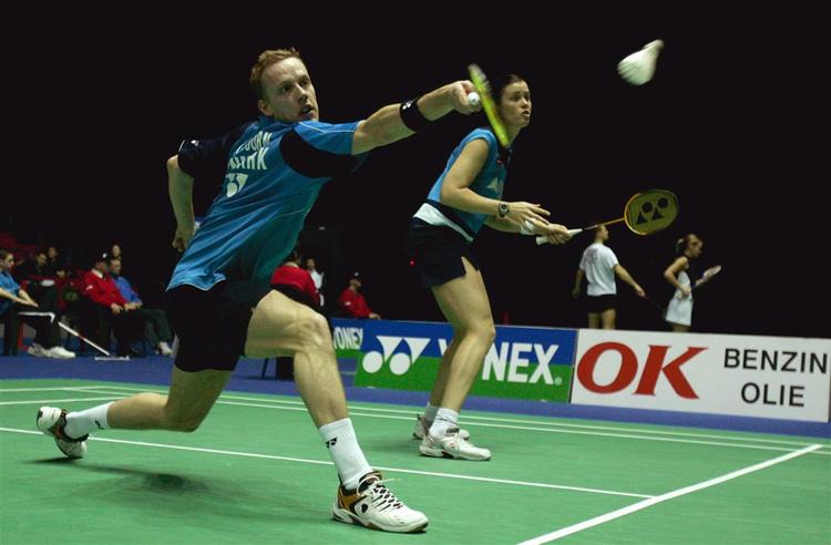 Thomas Laybourn og Kamilla Juhl er et af de to danske mixed-hold, der er videre ved Denmark Open. 