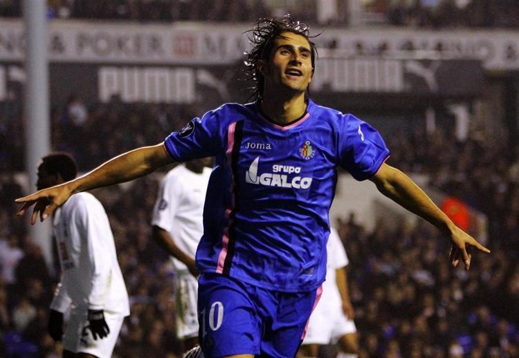 Getafes Ruben de la Red scorede mod Tottenham. 