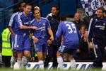 Joe Cole scorede målet til 4-0 for Chelsea. 