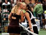 Martina Hingis er det store idol for Caroline Wozniacki, som i år har mødt schweizeren både ved en opvisningskamp og i en turneringskamp. 
