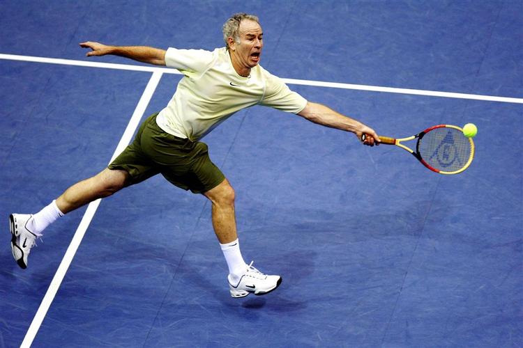John McEnroe spillede senest i fredags, da han  i Liege ligeledes mødte Björn Borg. 