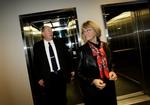 DF's leder Pia Kjærsgaard var i dag til partiets første officielle møde med LO-toppen. 