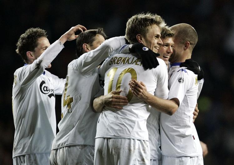 FCK-jubel efter scoringen til 1-0. 