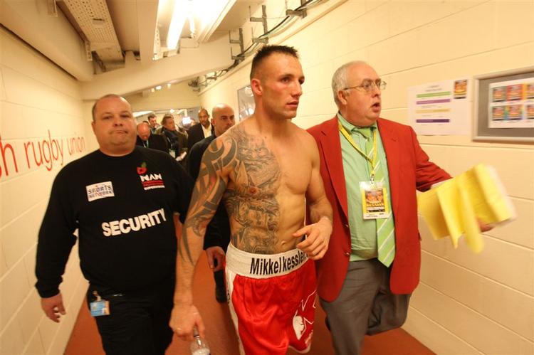 Mikkel Kessler i forbindelse med opgøret mod Joe Calzaghe. 