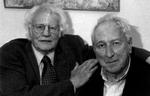 Robert Bly &amp;  Tomas Tranströmer, fotograferet i Göteborg, 2004.  Foto: Paula Tranströmer 