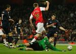 Niclas Bendtner scorer mod Slavia Prag i oktober. 