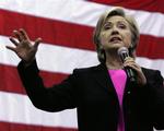 Hillary Clinton taler til tilhængere forleden i staten South Carolina. 