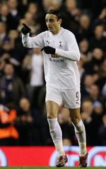 Tottenhams stjerneangriber Dimitar Berbatov scorede mod AaB. 