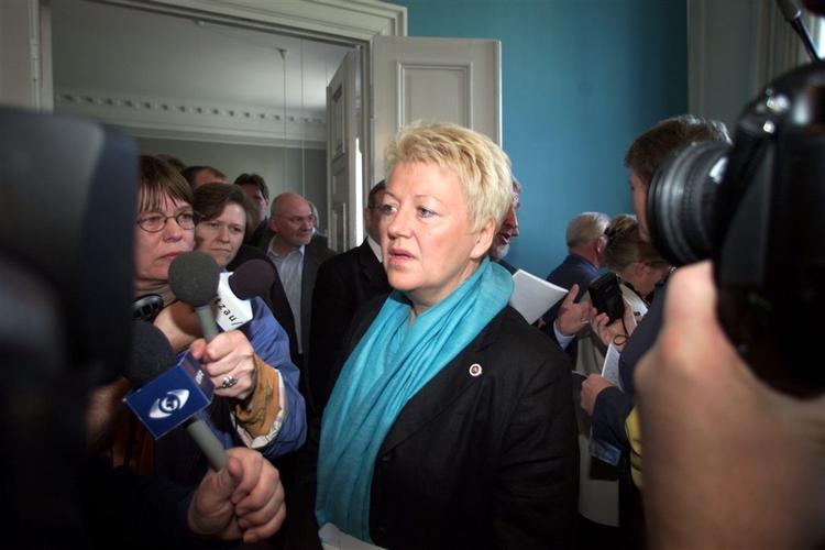 »Simpelthen noget vrøvl«. Connie Kruckow, formand for Dansk Sygeplejeråd, køber ikke finansministerens advarsel om, at overenskomstforhandlingerne kan sende Danmark ud i en økonomisk krise. 