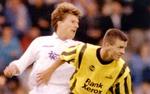 Michael Laudrup scorede til 3-2 i Odense, men i returkampen vandt Carsten Hemmingsen og Co. 2-0. 