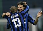 To af Inters målscorere, Ibrahimovic og brasilianske Maicon. 