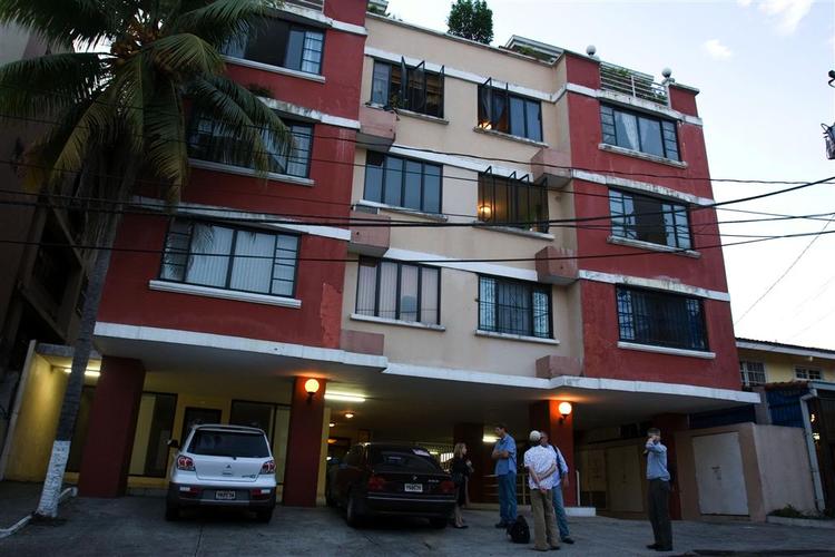 Ægteparret Darwins lejlighed var på øverste etage i denne bygning i Panama. 