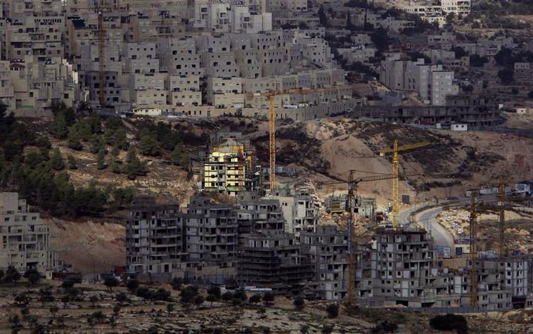 Den kontroversielle bosættelse i Har Homa i Østjerusalem. 