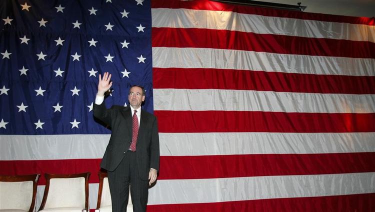 Mike Huckabee står nu stærkt som republikansk præsidentkandidat i USA. 
