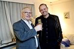 Mogens Palle er blevet optaget i Hall of Fame for sin mangeårige promotorvirksomhed, som blandt andre Hans-Henrik Palm (th.) har nydt godt af. 