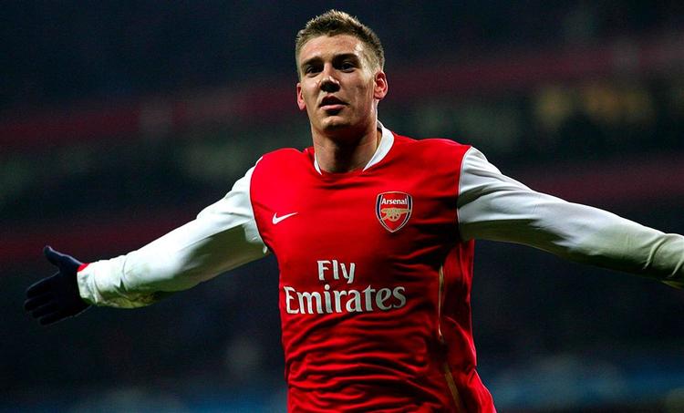 Nicklas Bendtner har scoret to af de mange mål, der har sendt Arsenal videre som det mest scorende hold i Champions League. 