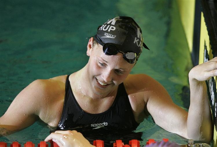 Jeanette Ottesen forbedrede den danske rekord i 100 meter fri to gange, men sluttede som nummer ni. 