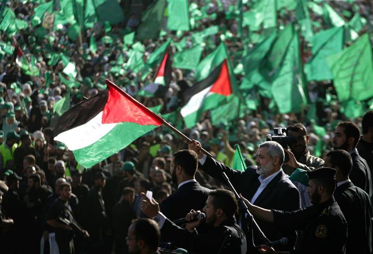 Dagens masseopbud midt i Gaza. 