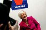 Karen Jespersen, tidligere VS'er og socialdemokrat. Her billeder fra pressemødet i Hammel, da hun blev folketingskandidat for Venstre. 