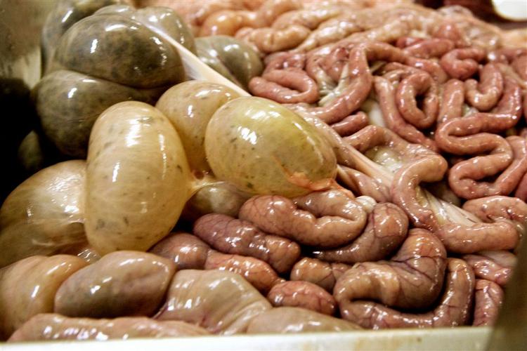 Kød fra en fynsk privat slagter skal kasseres. Her dog et billede fra et andet slagteri. 