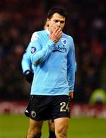 Av for den. FCK's Libor Sionko forlader banen i Aberdeen efter den store endefuld. 